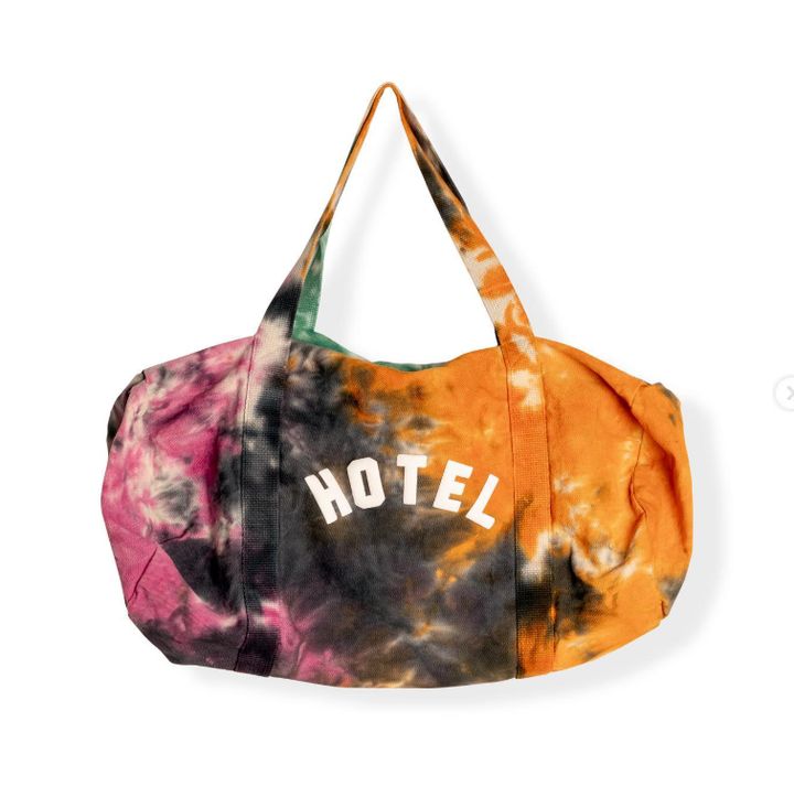 Hotel tie-dye duffel bag